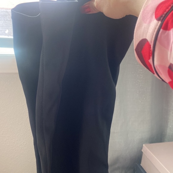 Black fabric, satin thigh, high boots, new never worn - Picture 3 of 5